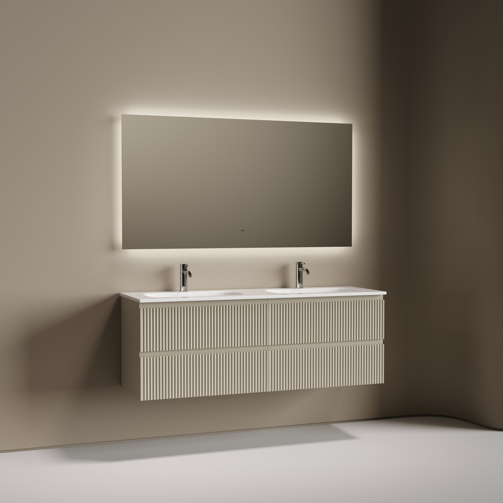 Тумба подвесная Sancos Snob R c двумя ящиками 690х445х500, Beige Soft, SNR70CE