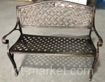 Садовая скамья из литого алюминия