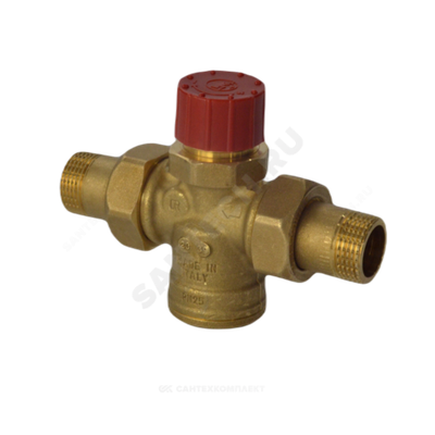Клапан балансировочный автомат латунь R206A-1 Ду 15 G1/2" A Ру25 НР 0.05 - 0.8 м3/ч без ниппелей Giacomini R206AY103