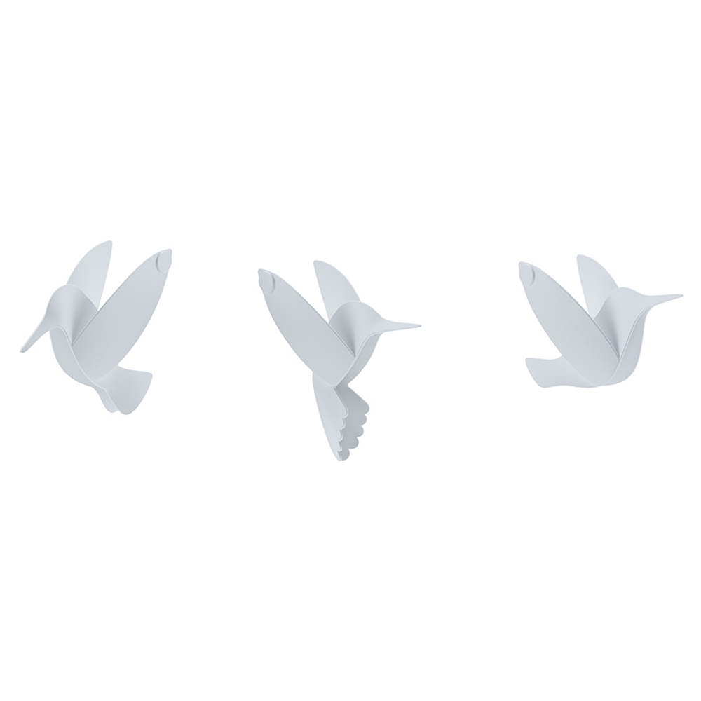 Декор для стен Hummingbird 9 элементов белый, Umbra