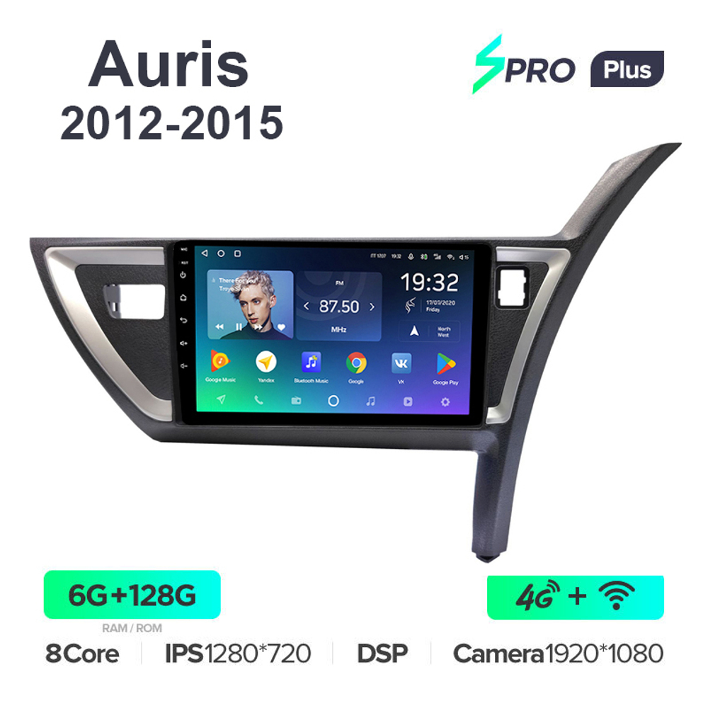 Teyes SPRO Plus 10,2"для Toyota Auris 2012-2015 (прав)