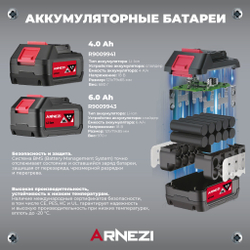 Аккумуляторная батарея для электроинструмента Arnezi M1184 (18В 4Ач, Li-Ion) (платформа Макита) ARNEZI R9009941