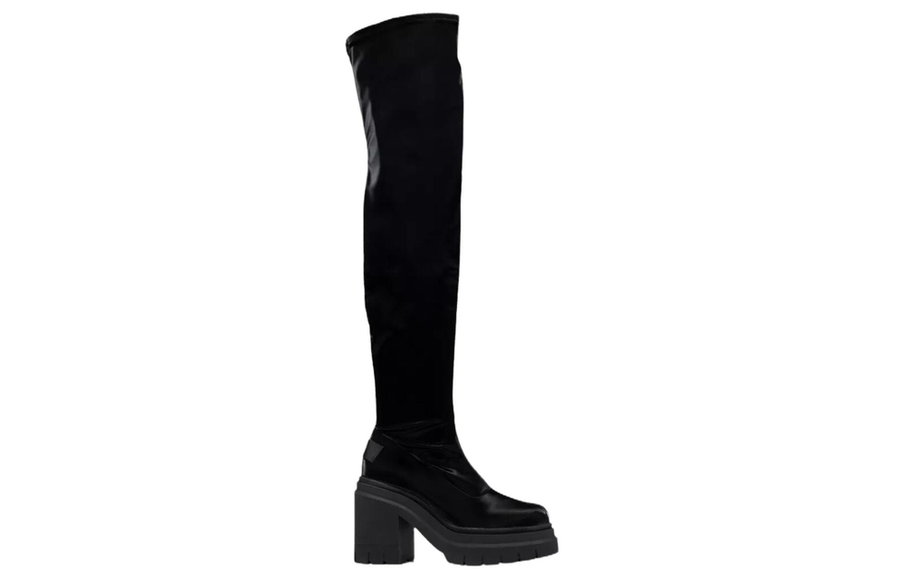 HUGO X Bella Poarch Vinyl-effect Heeled Boots
