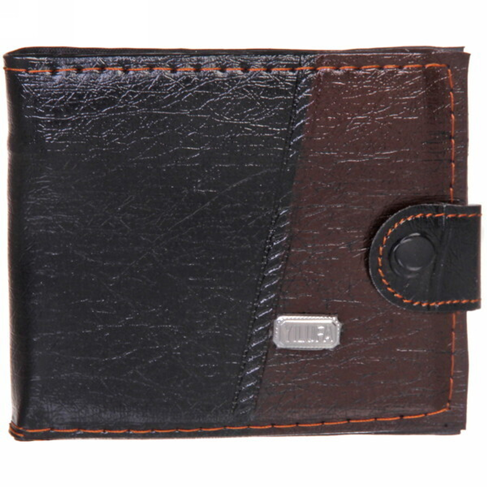 Кошелек мужской «Egoist - Классика», 3 кармана, цвет чёрный, 11*9,5см