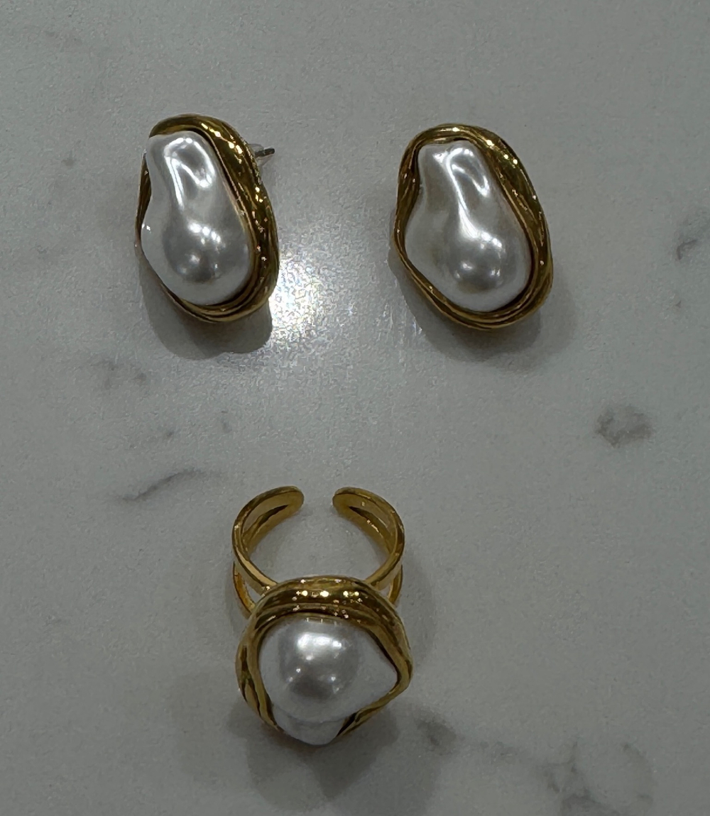 Кольцо PEARL gold