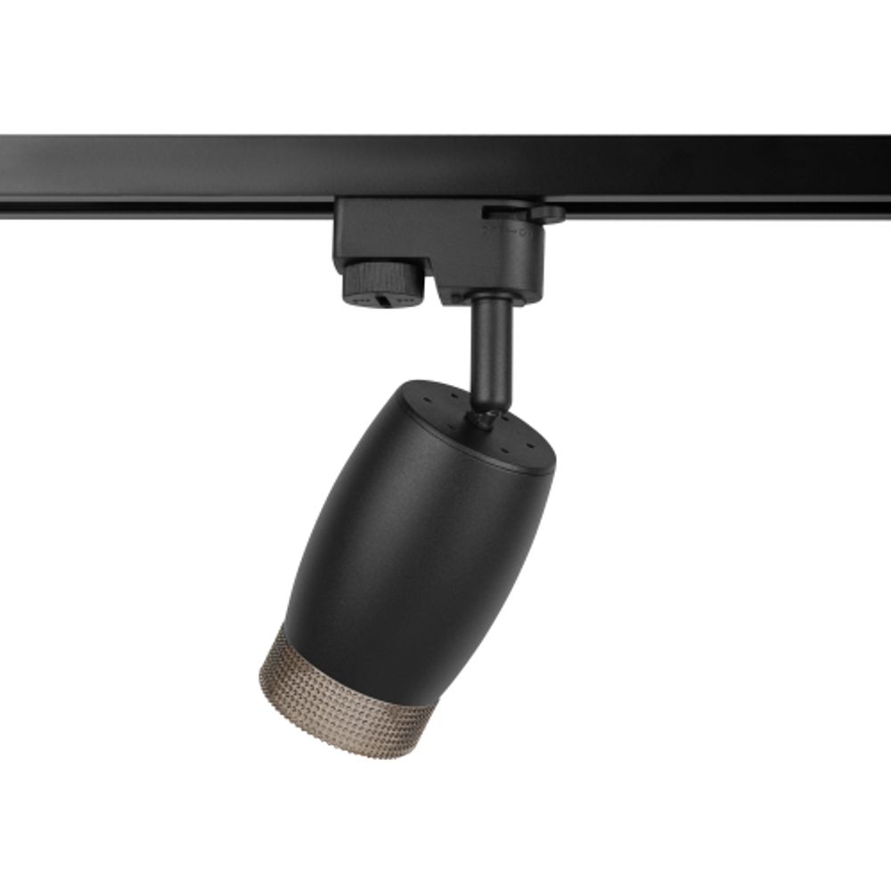 Трековый светильник однофазный ЭРА TR51-GU10 BK под лампу GU10 матовый черный