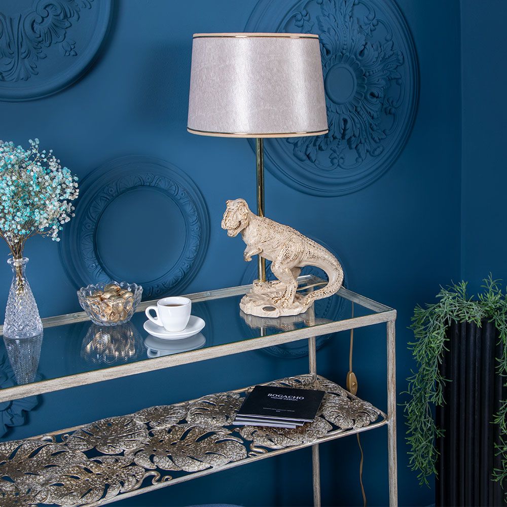 Настольный светильник Динозавр Тирекс Айвори