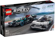 Конструктор LEGO Speed Champions 76909 Mercedes-AMG F1 W12 E Performance и Mercedes-AMG Project One