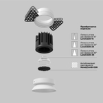 Встраиваемый светильник Technical DL058-7W3K-TRS-W