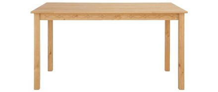 Стол обеденный Индра из массива сосны, бежевый