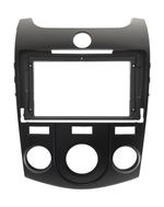 Комплект рамки с разъёмами 9" KIA Cerato 2008-2013 кондей (черная) - Car-Smart 7093CNB