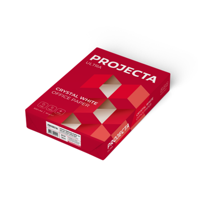 Бумага офисная PROJECTA ULTRA, A4, 80 г/м², марка A, 162% (CIE), белый, 500 л