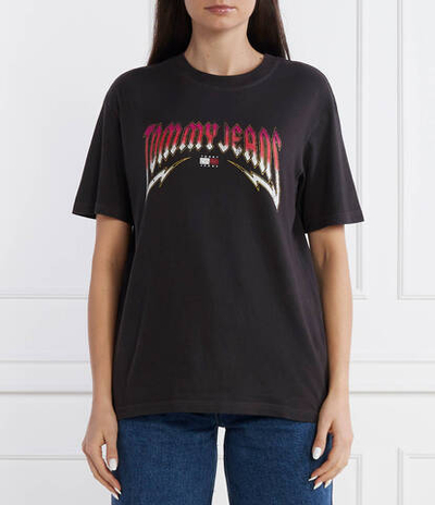 Футболка WASHED TJ ROCK Tommy Jeans - черный(DW0DW17370)