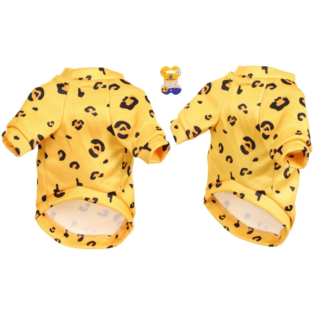 Кофта - толстовка для мелких пород собак «BRO Style», принт леопард, р M