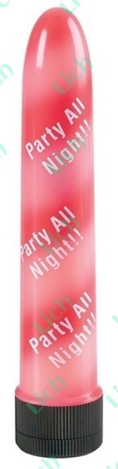 Бело-красный вибратор PARTY ALL NIGHT