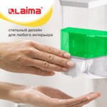 Дозатор для жидкого мыла LAIMA PROFESSIONAL ORIGINAL, НАЛИВНОЙ, 0,5 л, прозрачный.