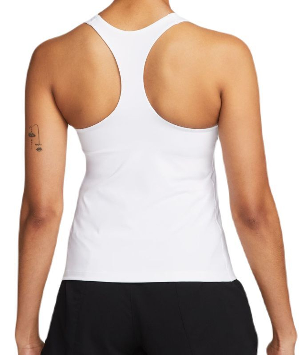 Женский топ теннисный Nike Dri-Fit Swoosh Bra Tank - белый