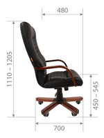 Офисное кресло CHAIRMAN 480WD, экокожа