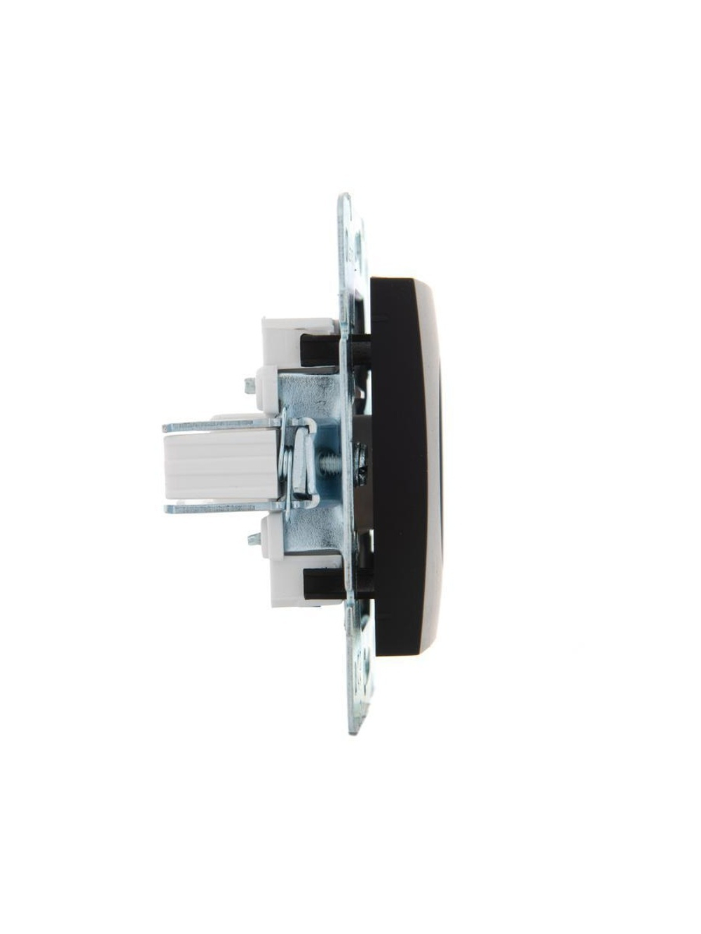 Розетка компьютерная 1-м СП Karina RJ45 механизм черн. бархат LEZARD 707-4288-139