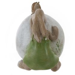 GAEM Фигурка декоративная "Заяц с яйцом", L8 W5 H6,5 см