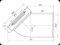 Труба фановая 110*45 W4220