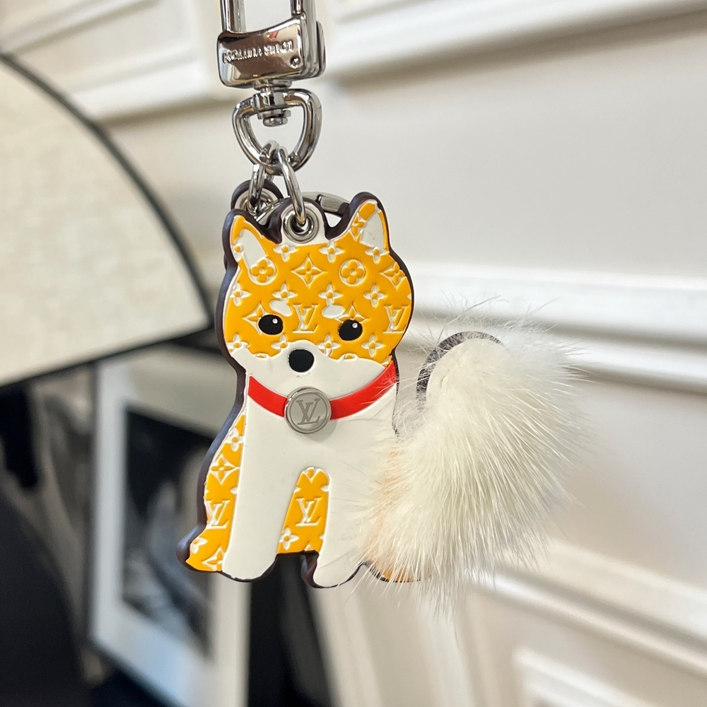 Louis Vuitton Shiba Key Holder And Bag Charm