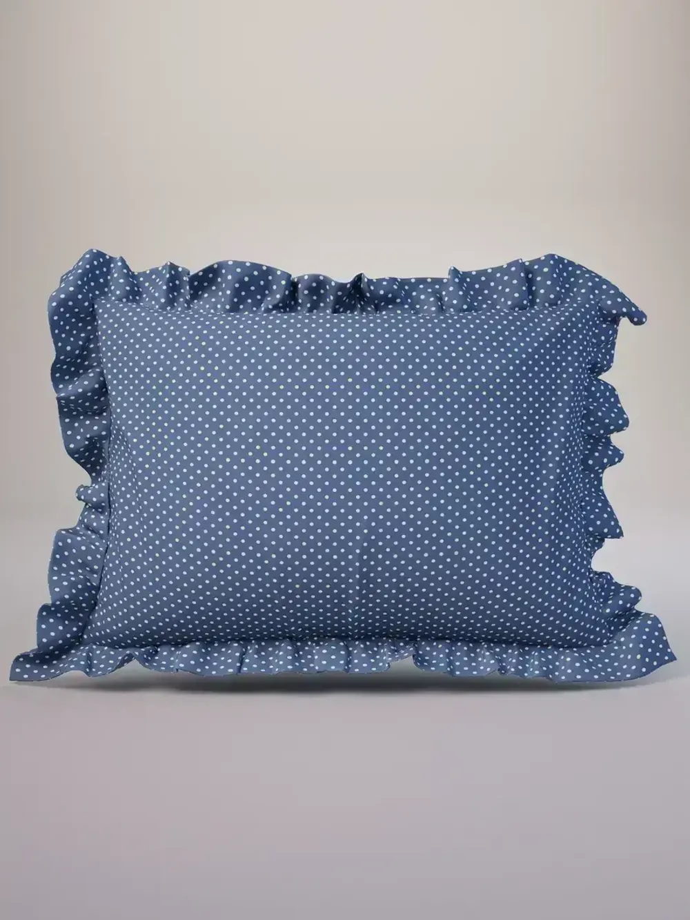 Декоративная наволочка с рюшами, оборками "Ассоль" 40х60 см, 1 шт, без молнии