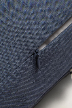 ZARA HOME ЧЕХОЛ ДЛЯ ДЕКОРАТИВНОЙ ПОДУШКИ С КИСТОЧКАМИ, СИНИЙ