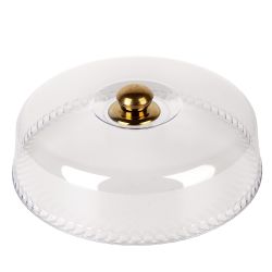 Крышка с ручкой d=28см (пластик,нерж.сталь) (упаковочный пакет)