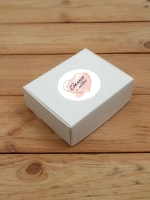 Наклейка стикер матовая круглая 30 мм 2800 шт "100% Натурально"