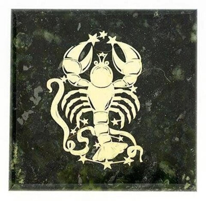 Магнит знак зодиака "Рак" змеевик