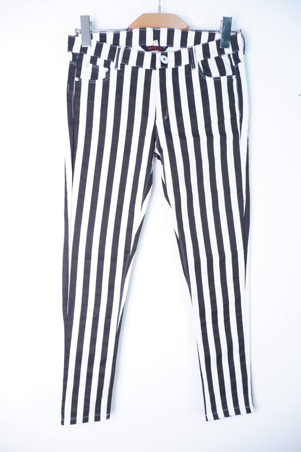 Джинсы полосатые, визуально 42 размер