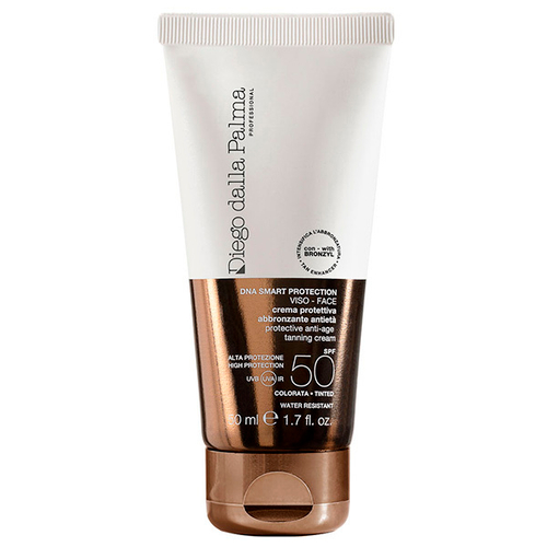 Солнцезащитный крем для лица с тоном SPF50 Diego Dalla Palma Protective Anti-Age Tanning Cream 50мл