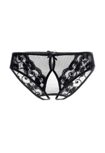 Эротические трусики из стрейч-сетки черные (54-56)