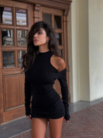 Платье двойное мини