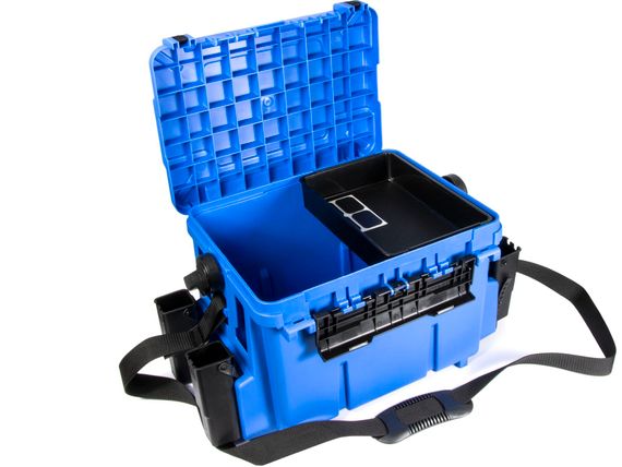 Ящик рыболовный зимний Meiho BUCKET MOUTH BM-7000W Blue 475x335x320