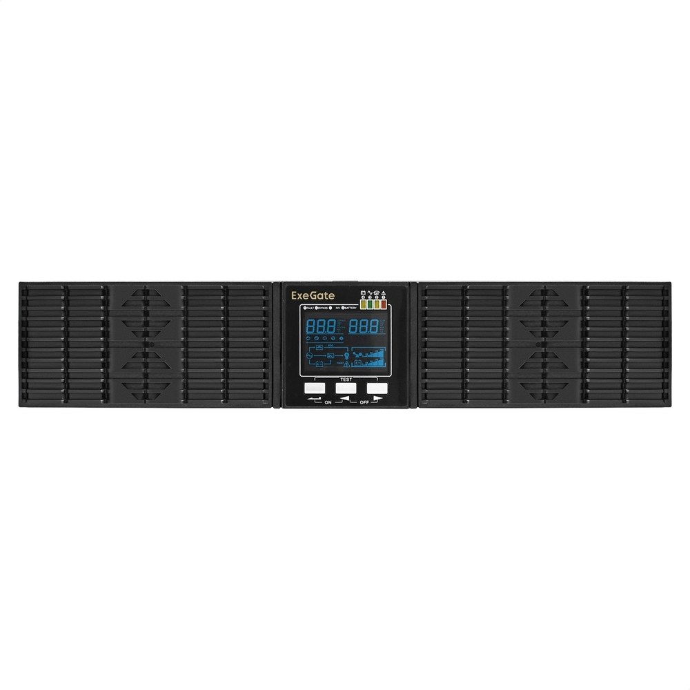 Источник бесперебойного питания  Exegate PowerExpert ULS-1000.LCD.AVR.1SH.2C13.USB.RS232.SNMP.2U