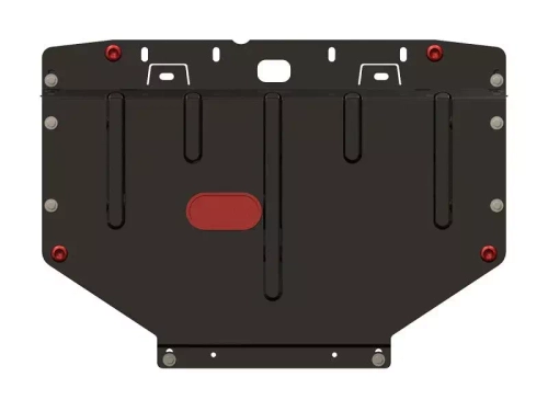 Защита картера двигателя (2 мм, сталь) для Audi A4 1995-2001 (V = 1.8; 1.8T; 2.0; 1.9TD), Skoda Superb 2002-2008 (V = 1.8; 2.0; 2.8; 1.9D; 2.0D; 2.5D), Volkswagen Passat B5 1996-2005 (V = 1.8T; 1.9TDI; 2.0) Sheriff.02.1527