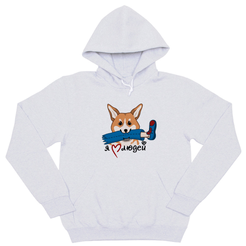 Толстовка "Корги любит людей"