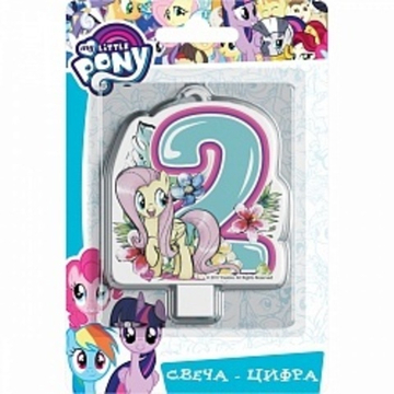 Свечи-цифры  "My Little Pony" 8 см