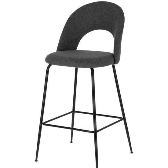Полубарный стул Mahalia темно-серый