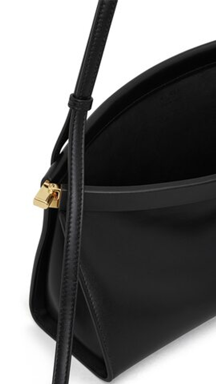 ALAÏA СУМКА LE CLICK EAST WEST ИЗ НАТУРАЛЬНОЙ КОЖИ, ТЕМНО-КОРИЧНЕВЫЙ