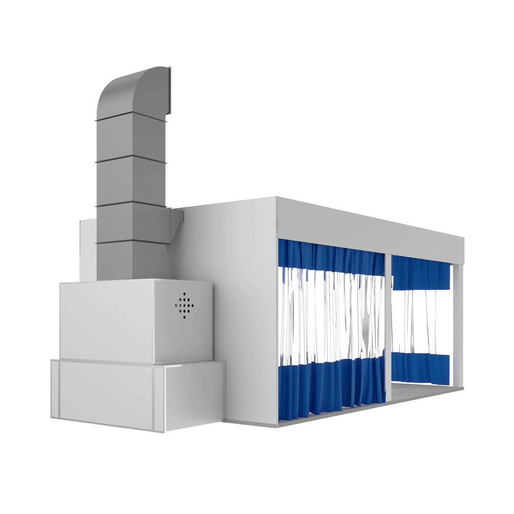 WDK-410 Пост подготовки с диагональным потоком воздуха
