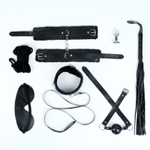 Набор из 8 БДСМ-аксессуаров Оки-Чпоки (Цвет: черный с серебристым)