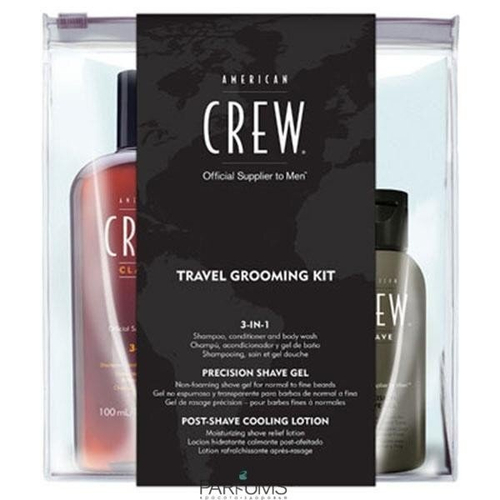 American CREW Дорожный набор для бритья 3-в-1 Travel Grooming Kit