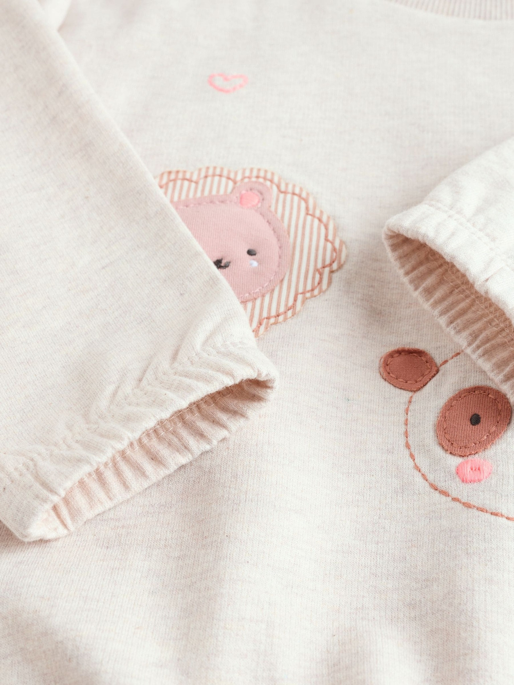 Толстовка и легинсы в комплекте для малышей Next E66-467, Молочный, Светло-коричневый