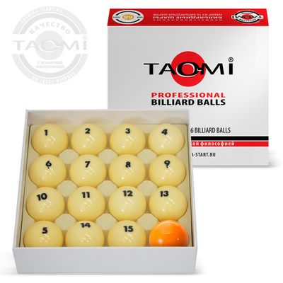 Шары TAO-MI PROFESSIONAL 68 мм Желтый биток