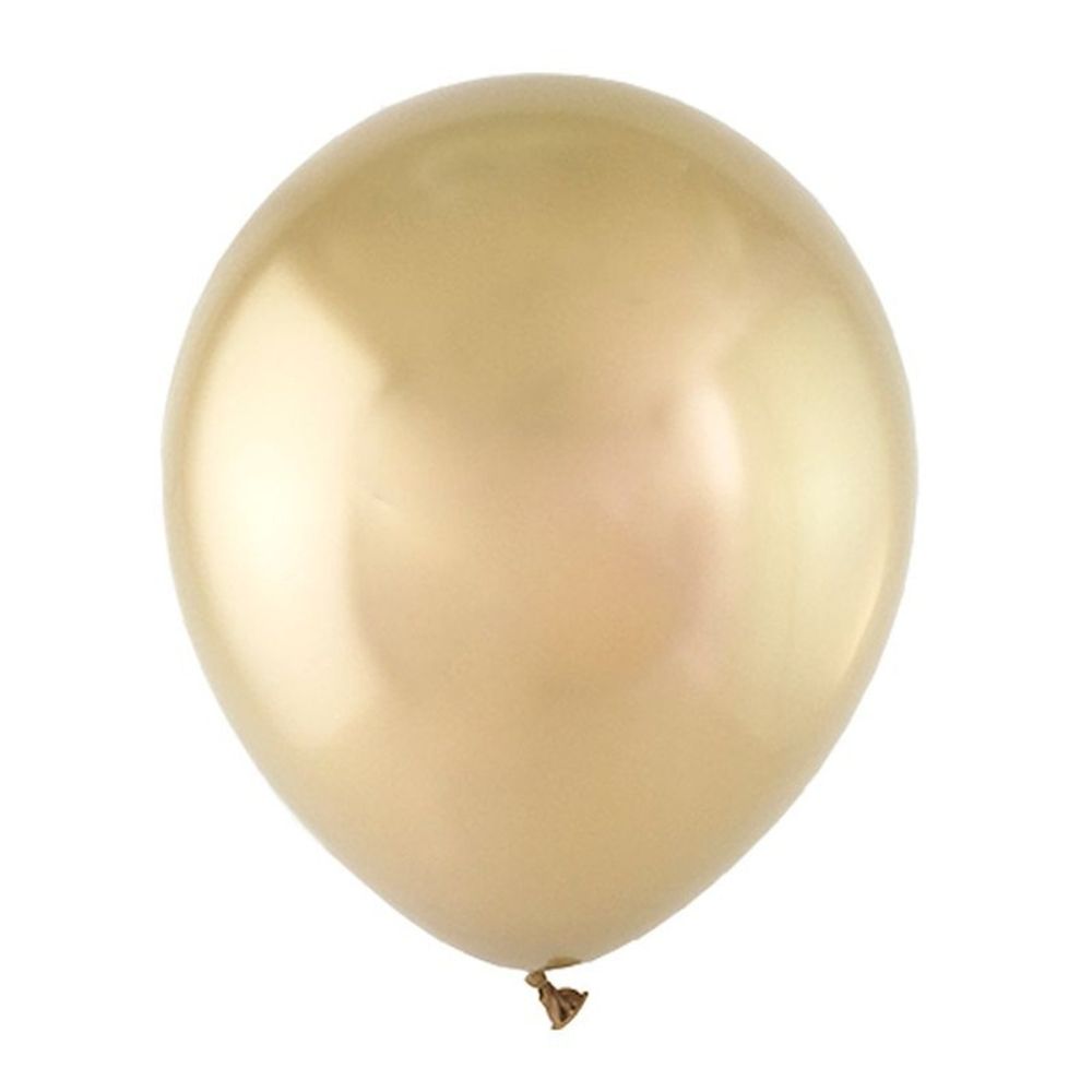 Воздушные шары Веселуха, хром золото, 50 шт. размер 12&quot; #8140122