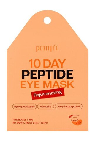 Гидрогелевые патчи с пептидами PETITFEE 10 Day Rejuvenating Peptide Eye Mask 20 шт
