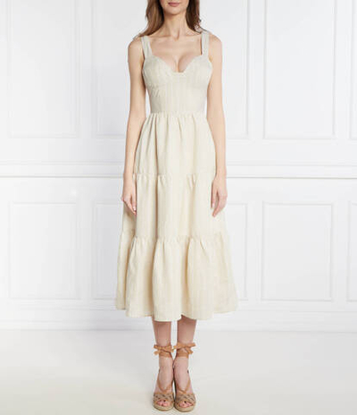 Льняное платье EMEREAL Pepe Jeans London - экрю(PL953473)